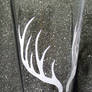 Stag pint glass- side