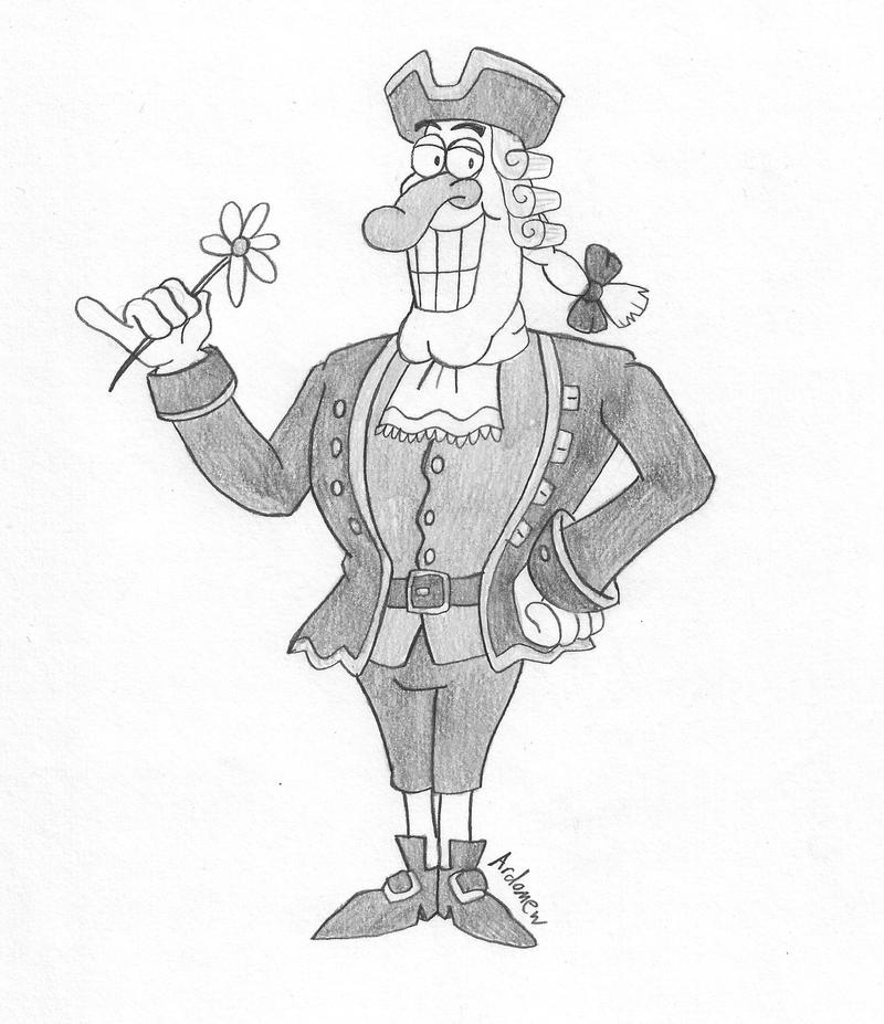Dr Livesey Cartoon Character Treasure Island Stock Illustration