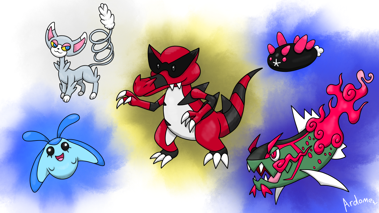 FireRed Randomizer Nuzlocke Final Team by Haychel on DeviantArt