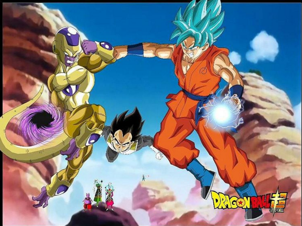 DRAGON BALL SUPER GOKU SSGSS AND GOLDEN FREEZA by HenriqueDBZ on DeviantArt