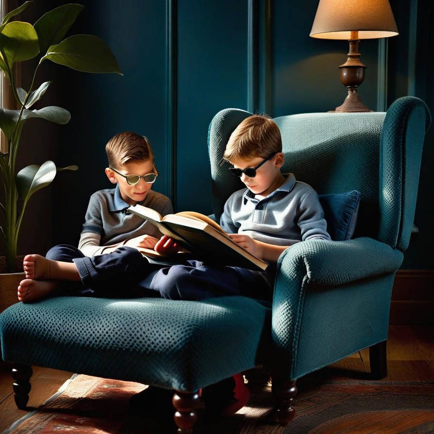 Reading Bro Reading To His Brother by mikeburton52 on DeviantArt