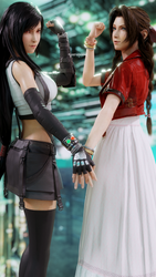 Aerith-and-Cloud | DeviantArt Final Fantasy Cloud And Tifa Fanfiction
