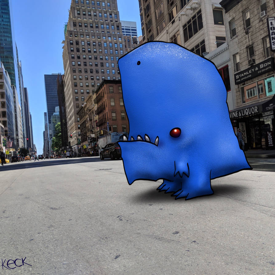 Urban Bluefish Forgets Why Its Crossing Road by davekeck on DeviantArt