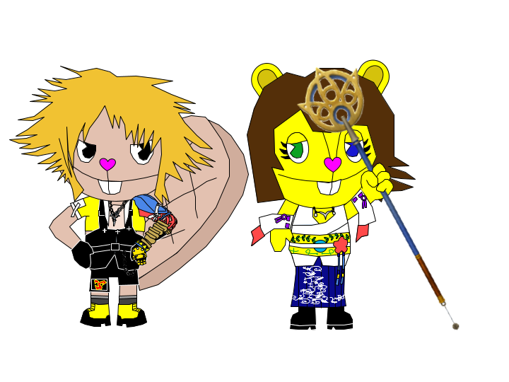 Ricky as Tidus and Pockets as Yuna by Spider-CatEarthHTF99 on DeviantArt