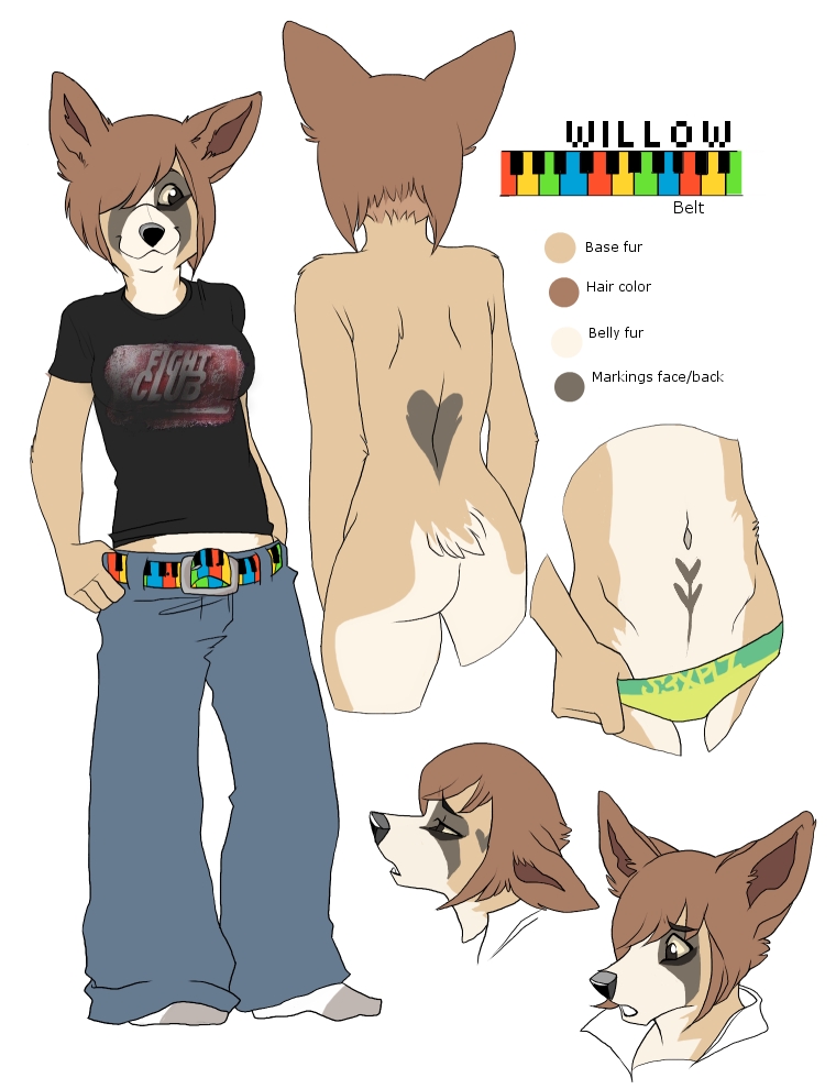 Fursona anthro reference