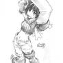 Yuffie Final Fantasy sketch