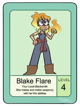 Blake Flare Pow Card