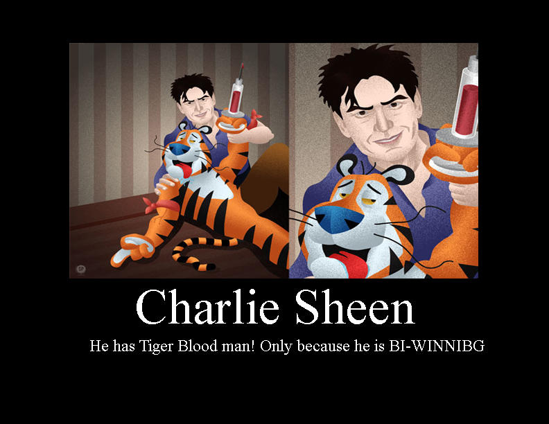 Charlie Sheen Tiger Blood by YourTheLoveOfMyLife on DeviantArt