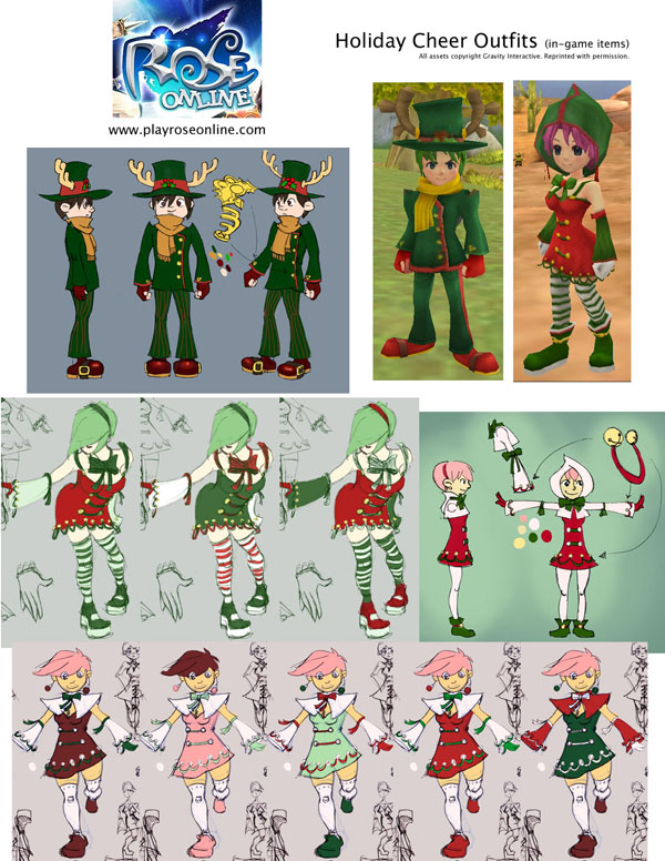 ROSE Online - Holiday Cheer Costume Concepts