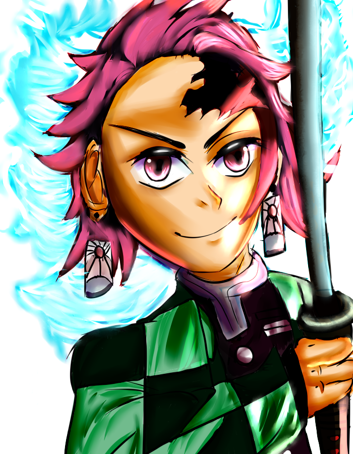 Tanjiro by ElaraArt on DeviantArt