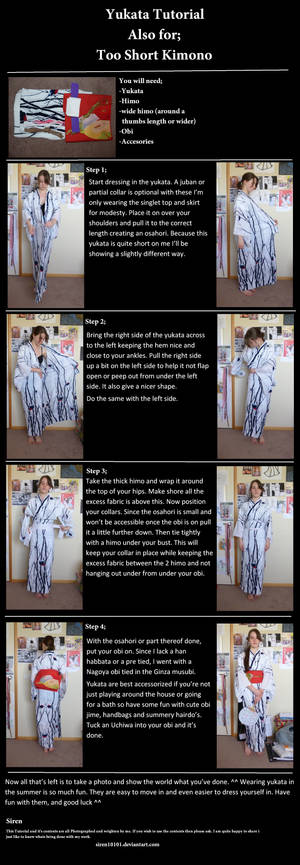 yukata and too short  dressing