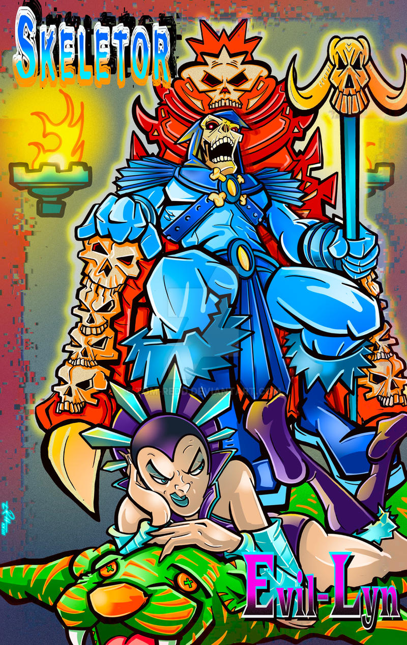 Masters of the Universe! Skeletor and Evil-Lyn!