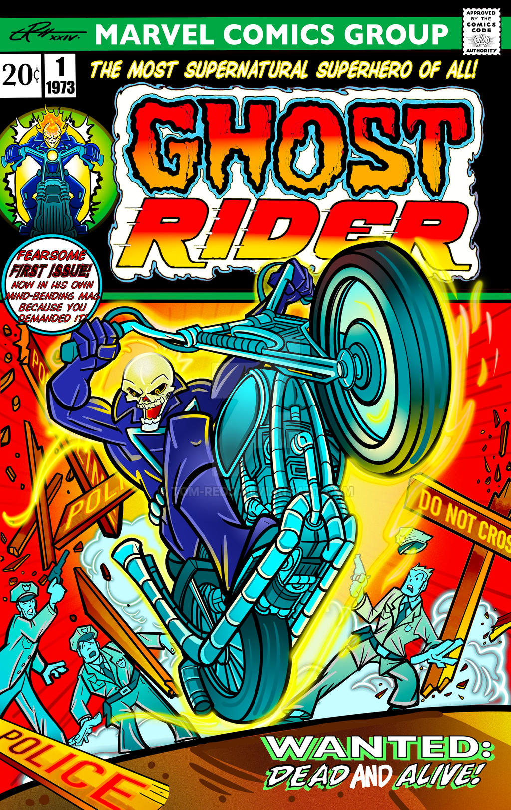 GHOST RIDER 1 -cover REtRedd