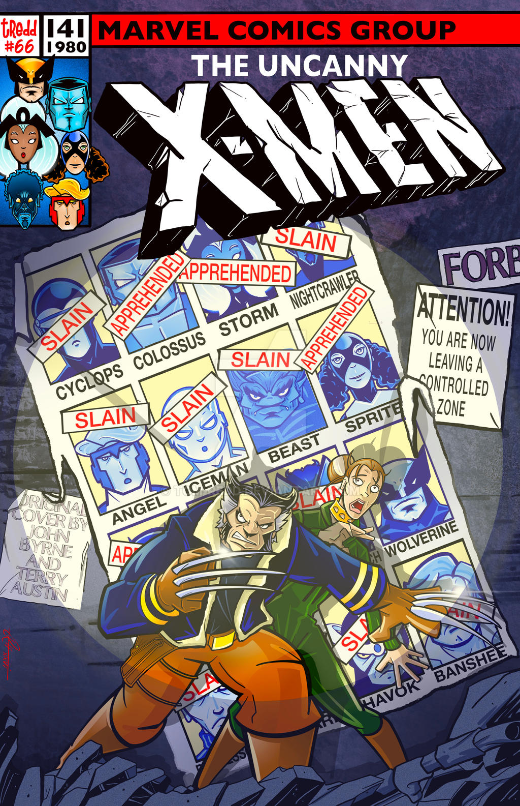 Uncanny X-Men 141 cover REtRedd