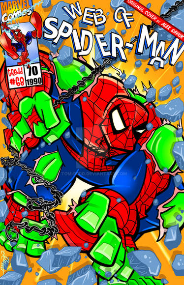Web of Spider-man 70 REtRedd-Spidey-Hulk!