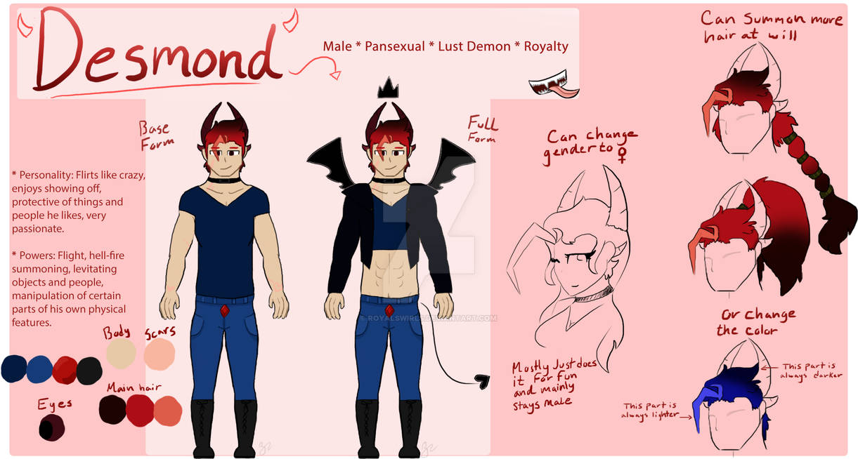 Persona OC! - Desmond the Lust Demon King