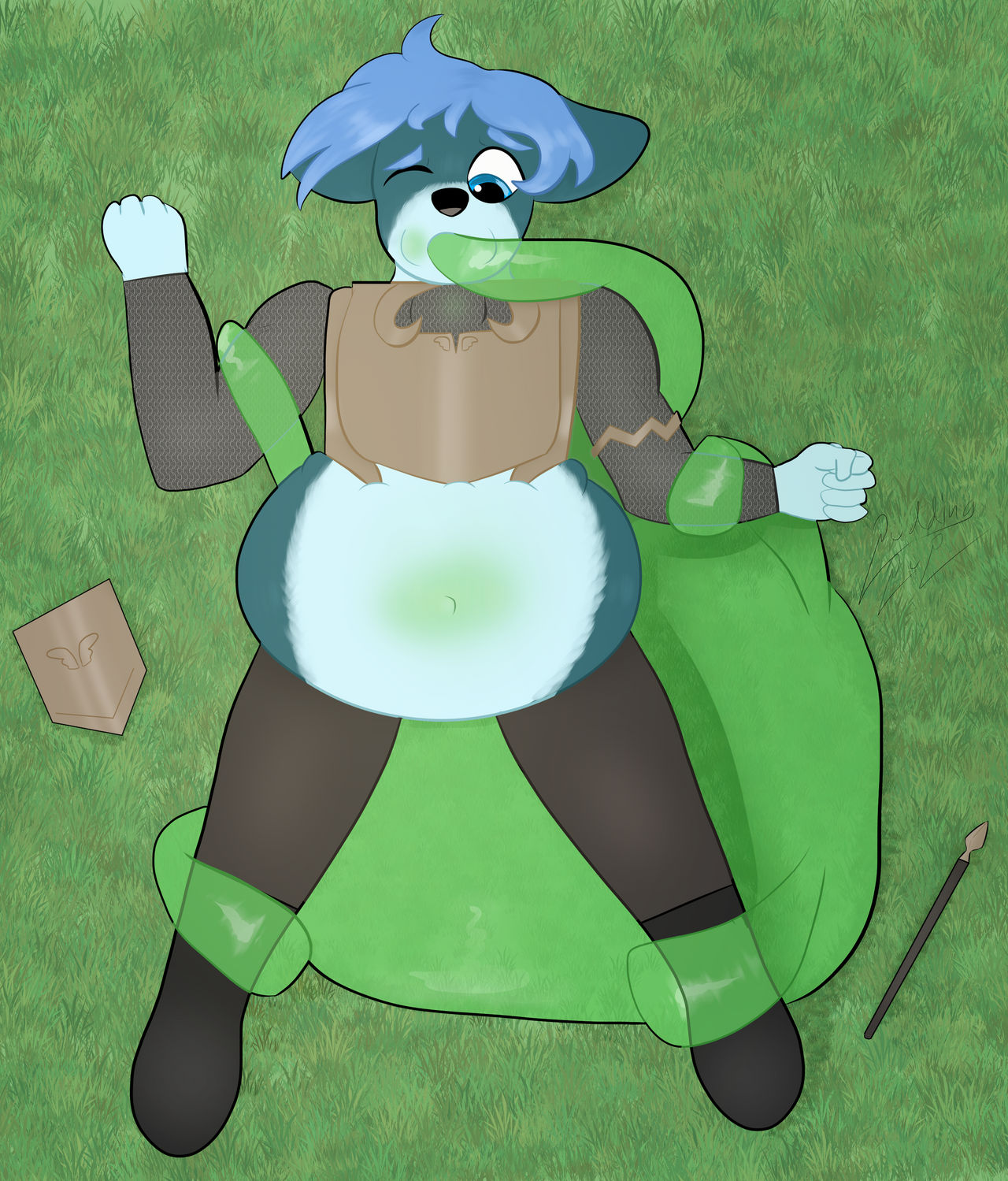 Slime Brain Inflation Slime Inflation Invasion by RoyalSwirls on DeviantArt