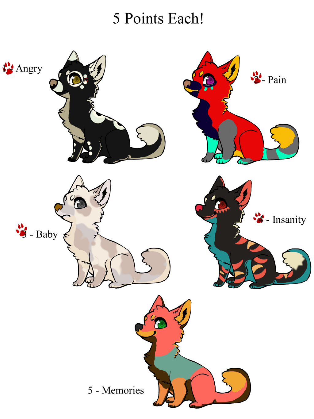 100-5 Themes - Puppy Adopts - 5 Points - Adopted