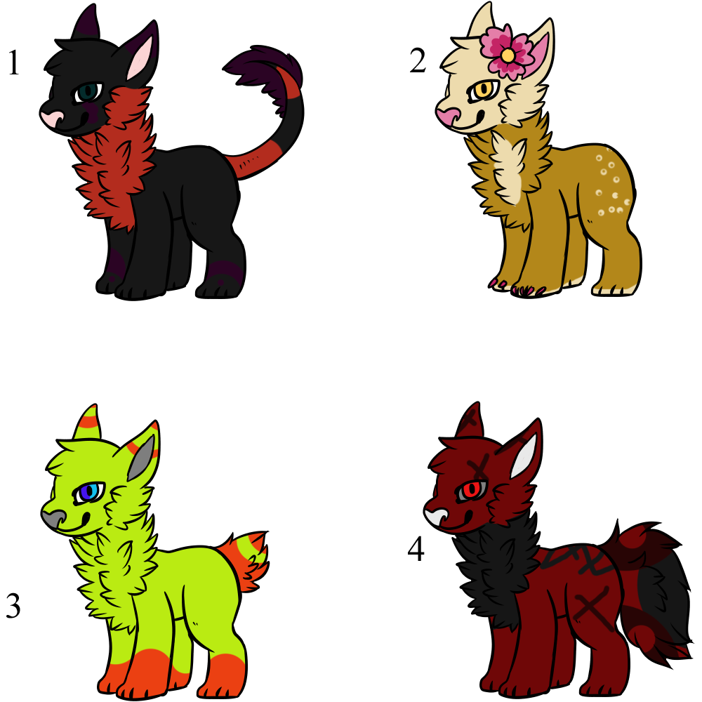 [Free Adopts] Halloween Dogs [Closed]