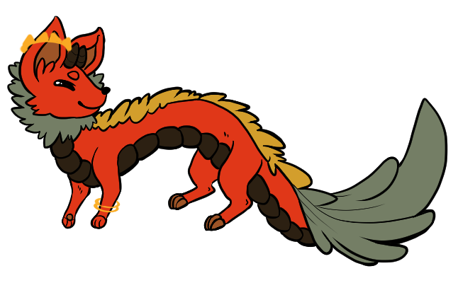 100 Themes - Fox Dragon Adopt - Adopted