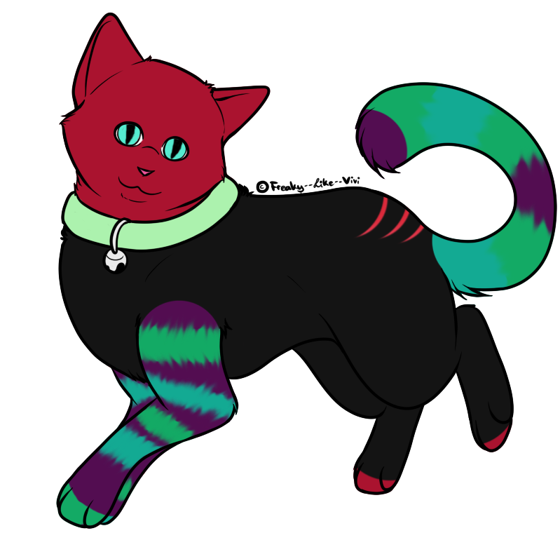 Neon Kitty Adopt - Adopted