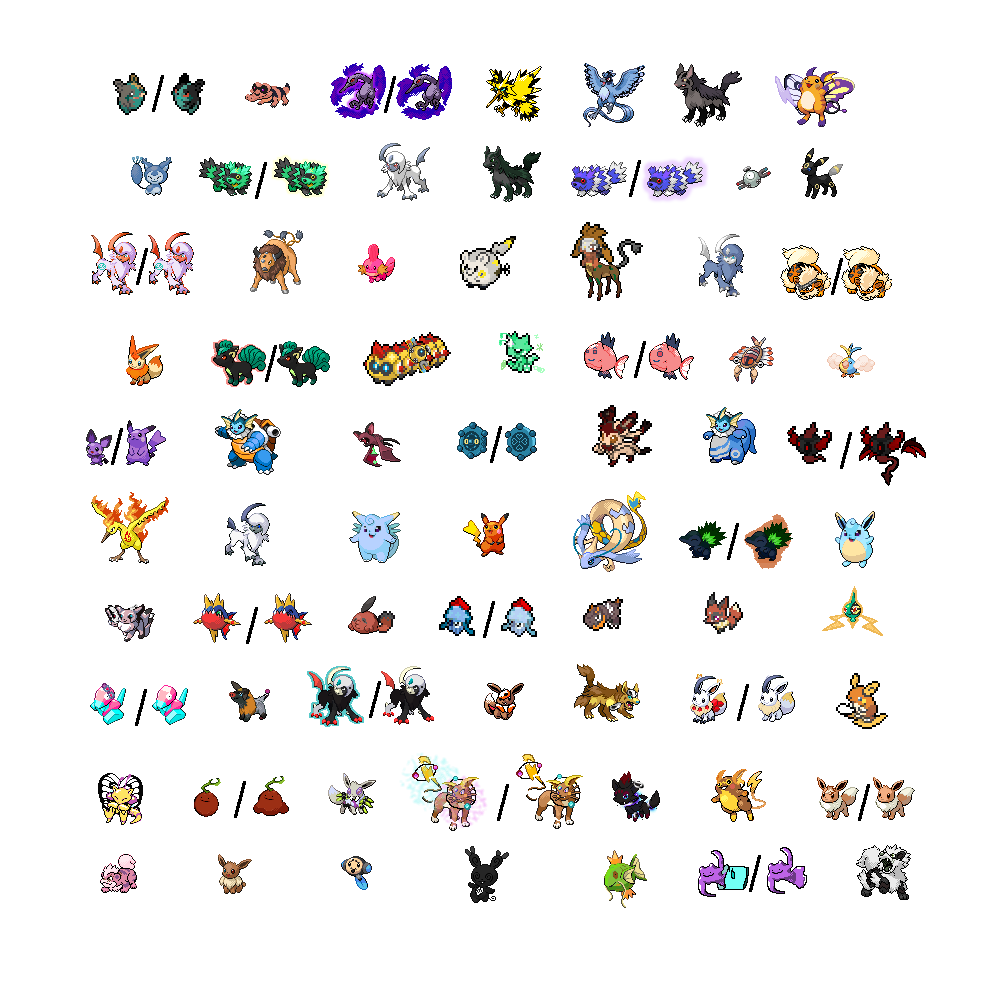 Pokemon Red/Blue Sprites Colorized [OC] - Any Thoughts on how they