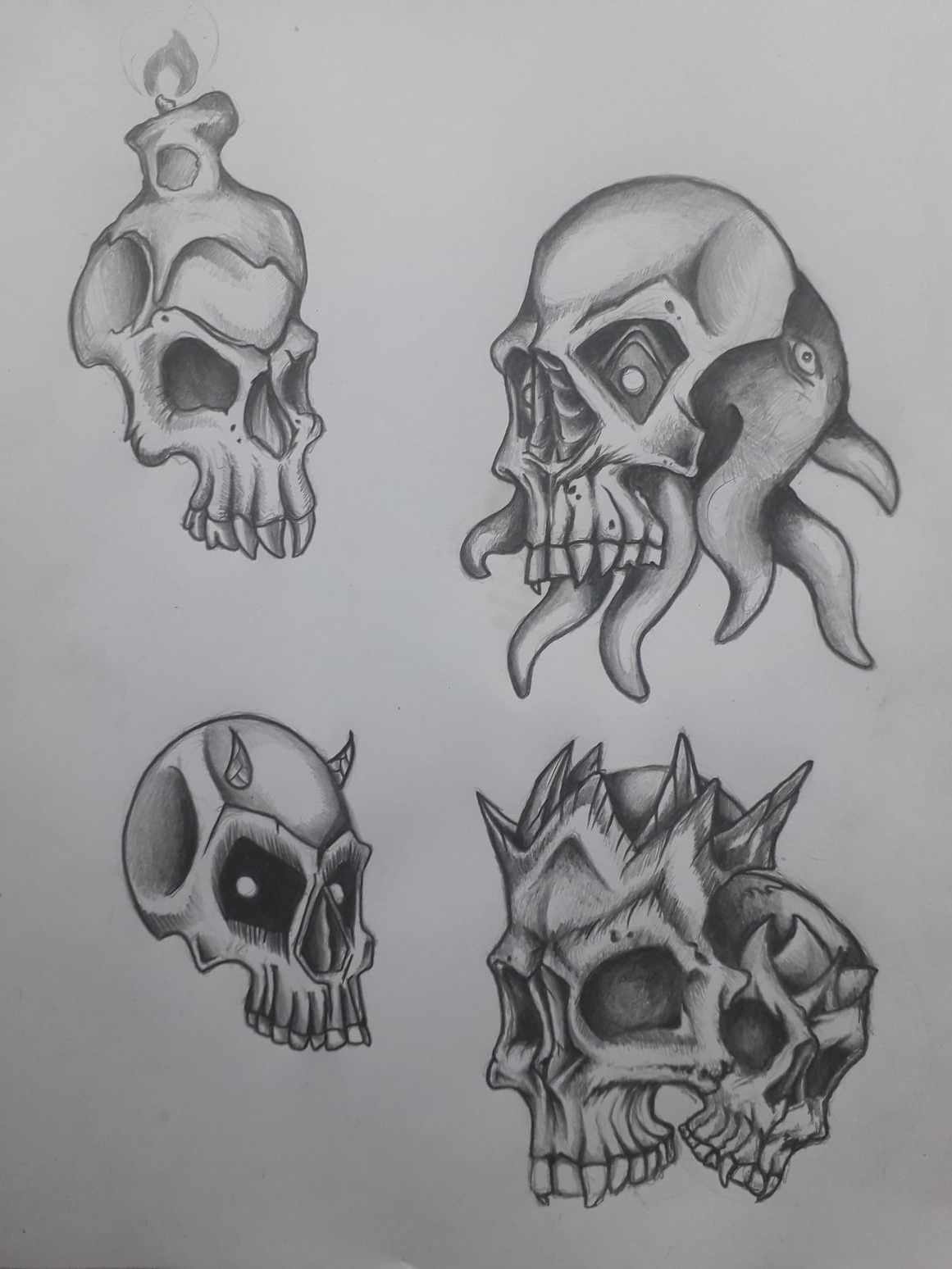 Evil Inlay Designs Evil Skull Tattoo Designs Why Have Neo Traditional Skull Tattoos