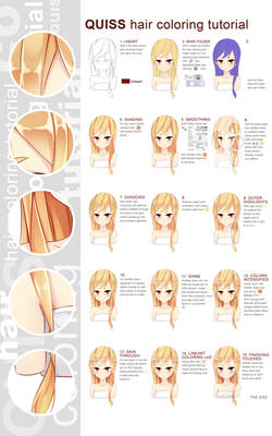 Hair coloring tutorial