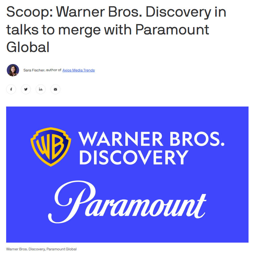 Warner Bros. Discovery Pauses Merger Talks With Paramount, Report Says