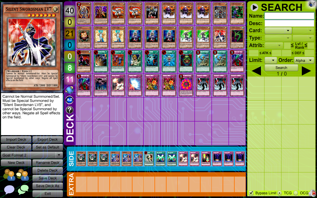 silent swordsman deck yugioh YU-GI-OH! - LV3 (YSYR-EN017) - Starter Deck: Yugi Reloaded - Unlimited Edition and if you do Mystic Swordsman LV6 | Card