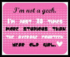 Not a Geek.