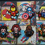 Marvel's Avengers perler ornaments 