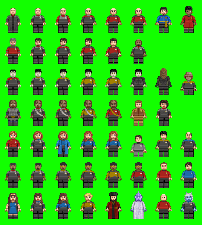 Tons of STAR TREK LEGO Sprites