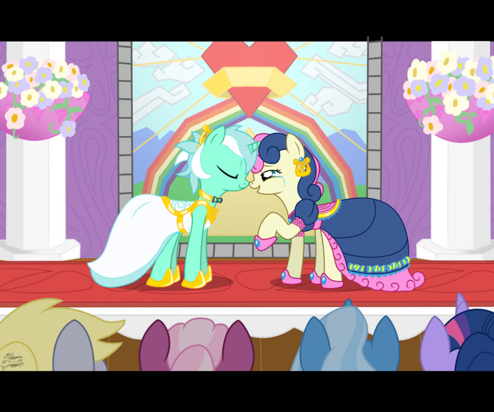Lyra and Bonbon's Wedding by FacelessJr on DeviantArt