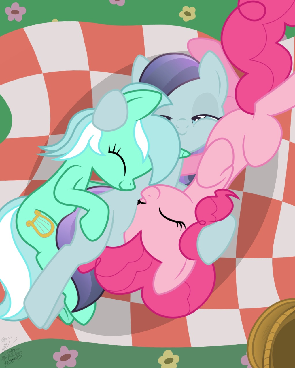 Snuggling The Crystal Ponies