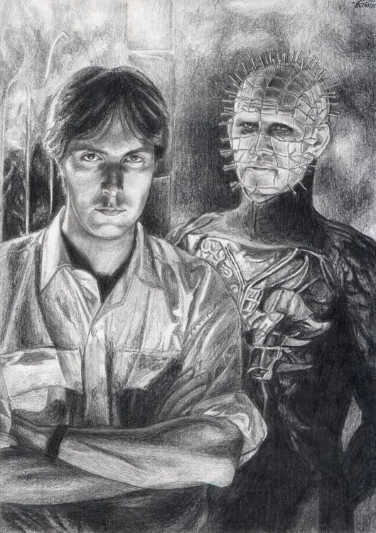 Clive Barker and his creature
