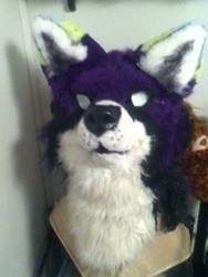 PURPLE FOX FURSUIT HEAD FOR SALE! MUST GO.