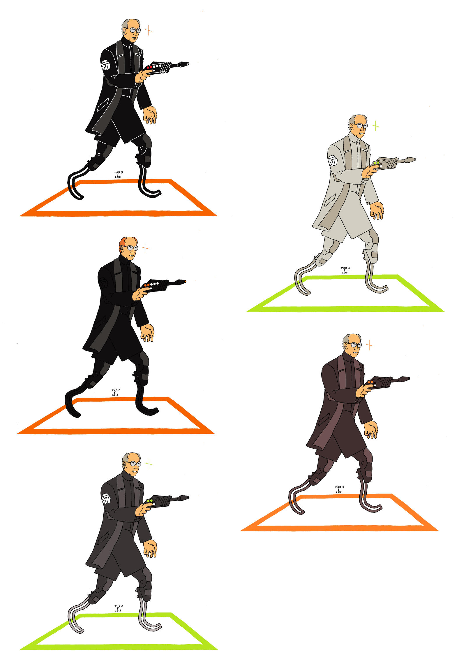 More Alan One Color Variants