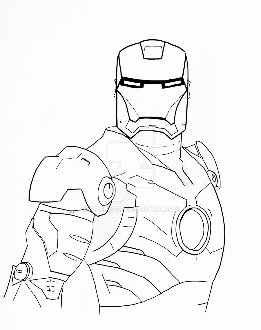 IronMan Line Art