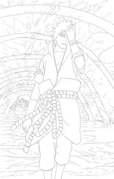 487_Lineart_Sasuke_in_cave