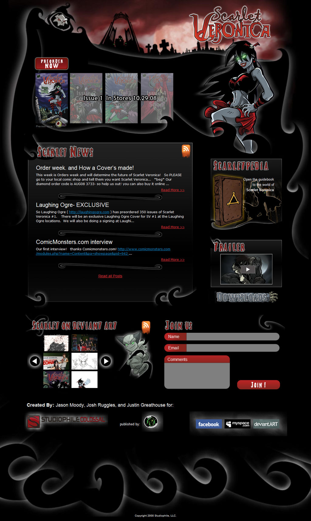 ScarletVeronica.com Redesign by ChadJackson