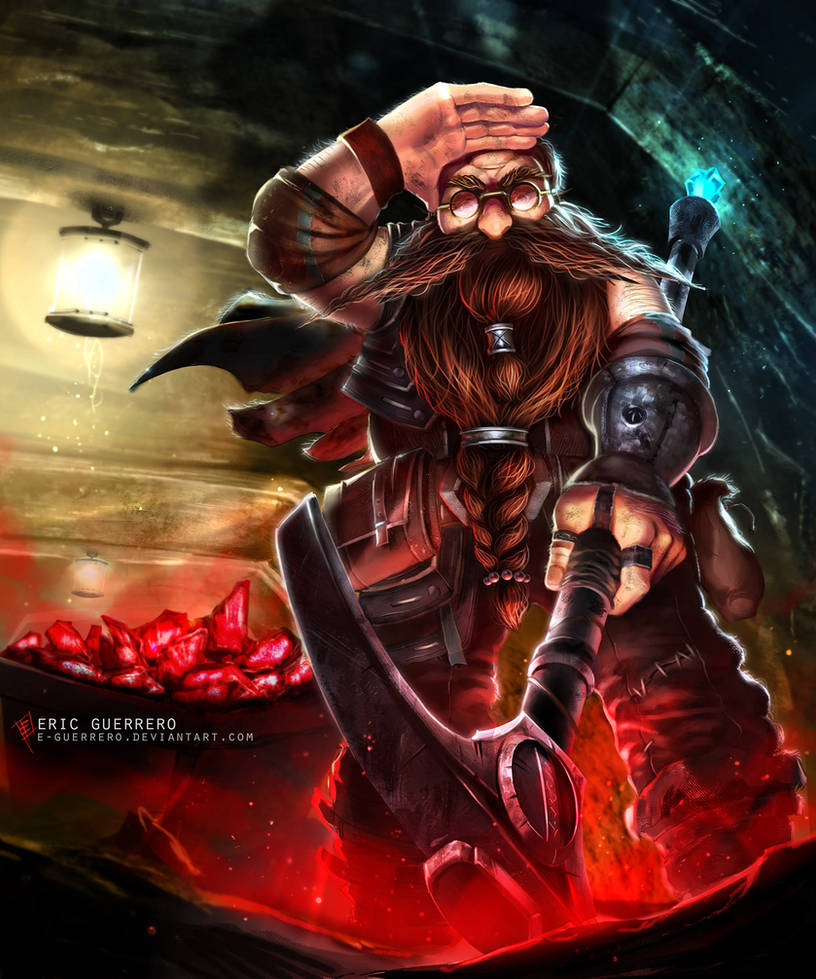 Dwarf mine-worker by e-guerrero Dwarf mine-worker by e-guerrero