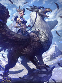 Elf Queen and Holy Griffon