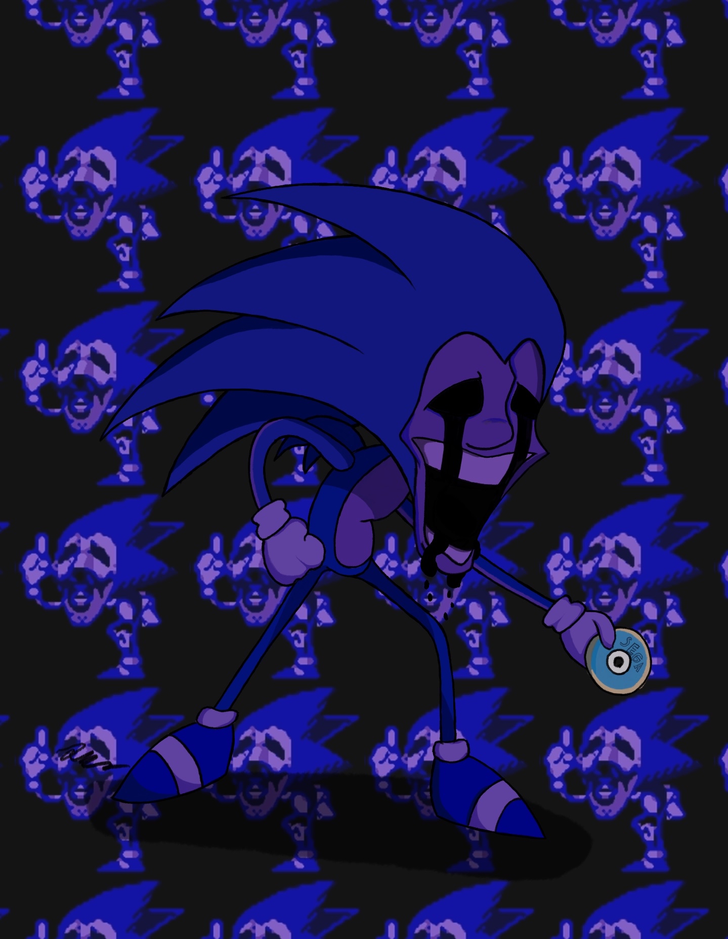 Sonic] Majin Sonic sprite by SpongeDrew250 on DeviantArt