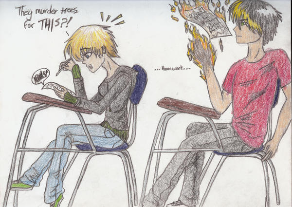 Curse to all Homework by SondraMarine on DeviantArt