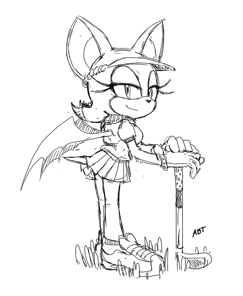 rouge sketch by AdamBryceThomas on DeviantArt