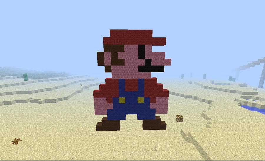Mario in Minecraft by palaptine on DeviantArt