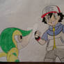 Ash with Snivy