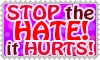 STOP the HATE it HURTS - Stamp by TehZee