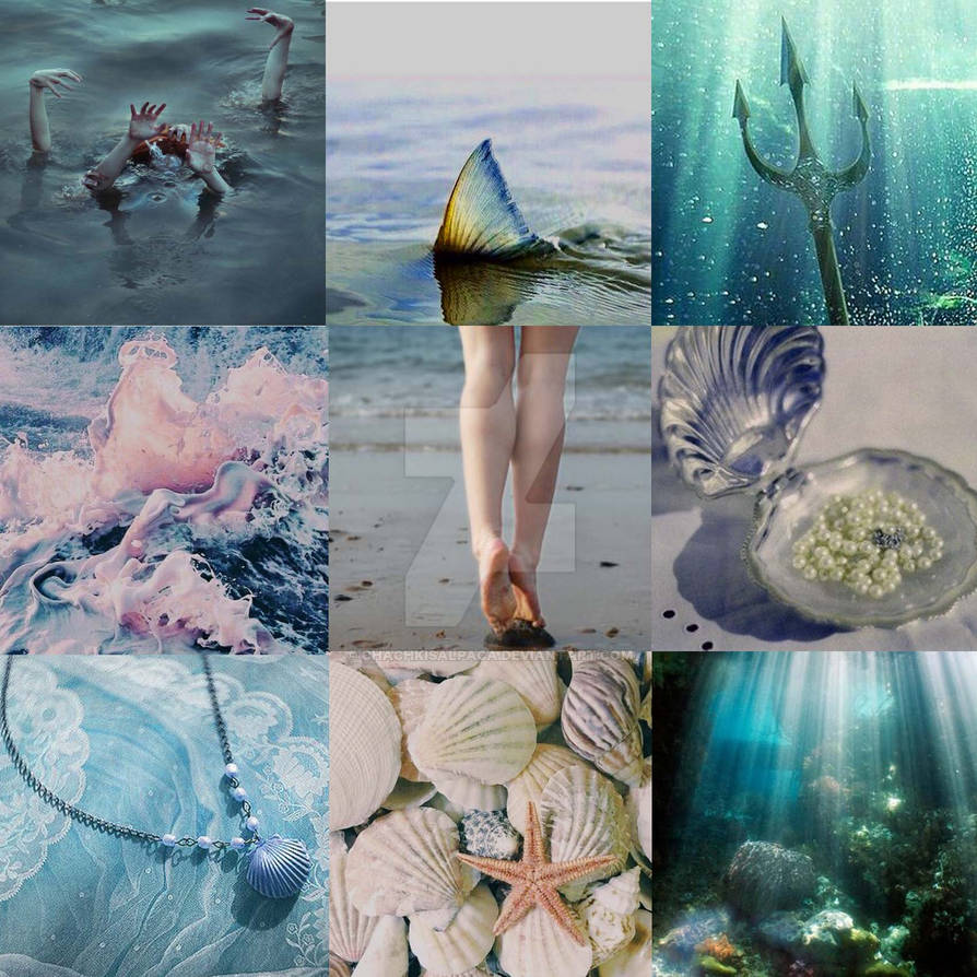 Mermaid Posts Fanfic Moodboard | Mermaid AU by chachkisalpaca on DeviantArt